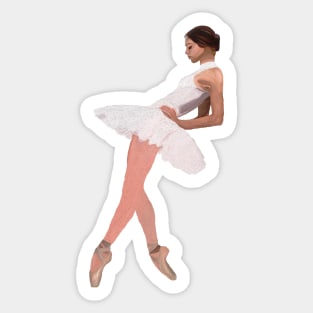 Pensive Balletist Sticker